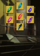 Praxic Blade Dark Matter Crystals