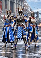 Iron Panoply armor set for Titan, Hunter, and Warlock — reference-based artwork