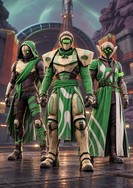 Aion Adapter armor set for Hunter, Titan, and Warlock — reference-based artwork